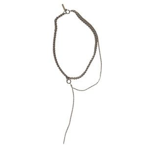 Justine Clenquet Silver Alan Necklace